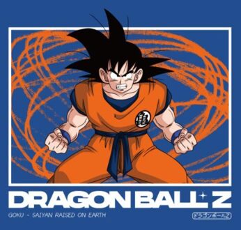 Dragon Ball Z Goku Profile Unisex T-Shirt - Blue - XL Blauw