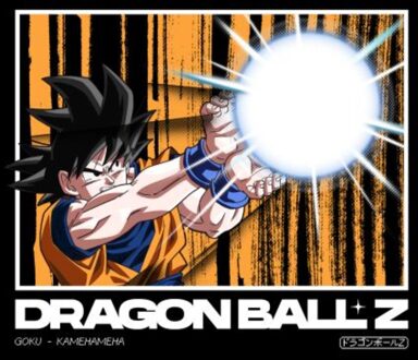 Dragon Ball Z Kamehameha Profile Unisex T-Shirt - Black - 4XL Zwart