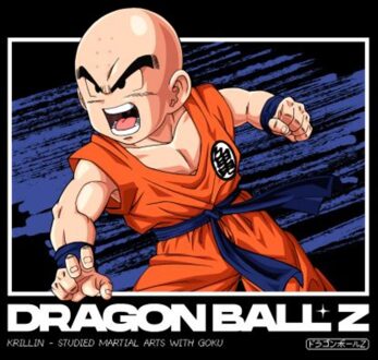 Dragon Ball Z Krillin Profile Unisex T-Shirt - Black - 5XL Zwart