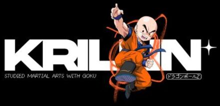 Dragon Ball Z Krillin Unisex T-Shirt - Black - 4XL Zwart