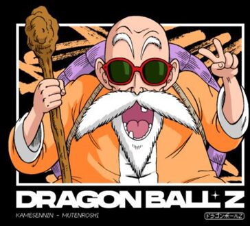 Dragon Ball Z Mutenroshi Profile Unisex T-Shirt - Black - L Zwart