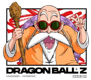 Dragon Ball Z Mutenroshi Profile Unisex T-Shirt - White - 4XL Wit