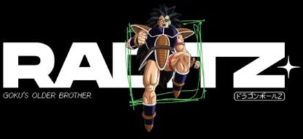 Dragon Ball Z Raditz Unisex T-Shirt - Black - 5XL Zwart