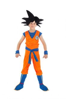Dragon Ball Z Saiyan Goku kostuum voor kinderen - 134/140 (9-10 jaar) - Kinderkostuums