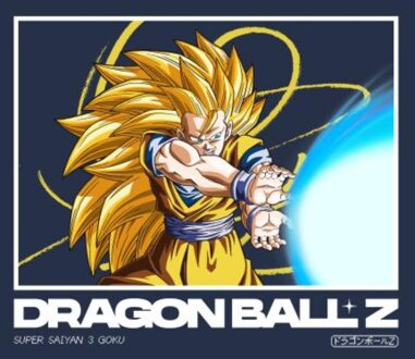 Dragon Ball Z Super Saiyan 3 Goku Profile Unisex T-Shirt - Navy - XXL Blauw