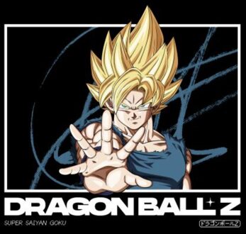 Dragon Ball Z Super Saiyan Goku Profile Unisex T-Shirt - Black - 3XL Zwart