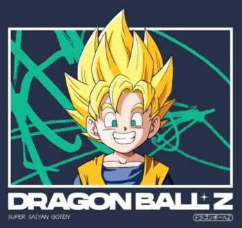 Dragon Ball Z Super Saiyan Goten Profile Unisex T-Shirt - Navy - S Blauw