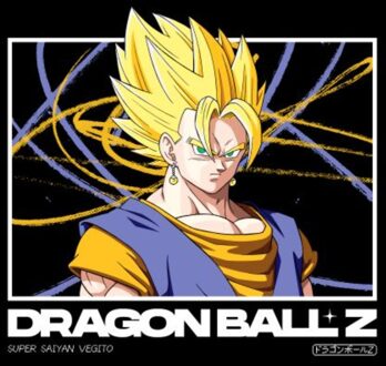 Dragon Ball Z Super Saiyan Vegito Profile Unisex T-Shirt - Black - 3XL Zwart