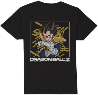 Dragon Ball Z Vegeta Style Unisex T-Shirt - Black - M Zwart