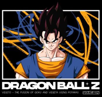 Dragon Ball Z Vegito Profile Unisex T-Shirt - Black - M Zwart