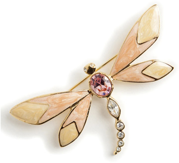 Dragon Fly Broche Kenneth Jay Lane Pre-owned , Beige , Dames - ONE Size