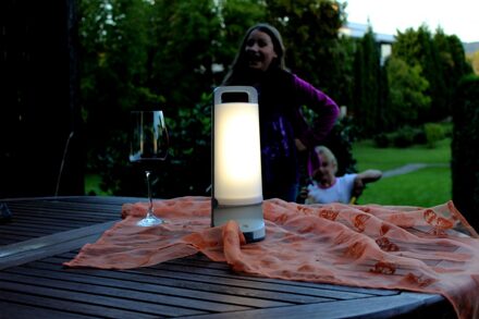 Dragonfly - Draagbare Dubbele LED Solarlamp met USB - Wit