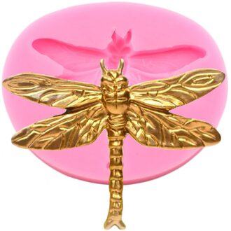 Dragonfly Insect Siliconen Mal Cupcake Topper Fondant Cake Decorating Gereedschap Sieraden Polymeer Klei Chocolade Gumpaste Mallen