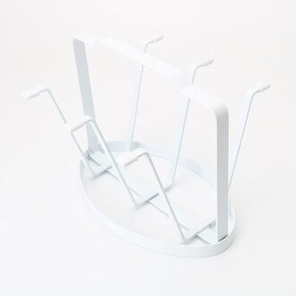 Drain Glas Houder Huishouden Keuken Woonkamer Water Glas Mok Opslag Afvoer Houder wit cup rack