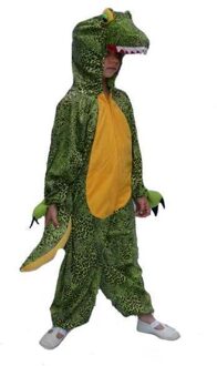 Drakenpakje pluche kind Groen