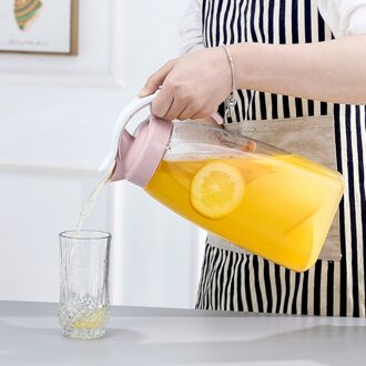 Drank Opslag Container Warmte Koude Water Jug Pitcher Huishouden Theepot Waterkoker-Maat L) roze
