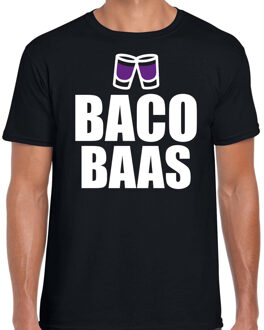 Drank t-shirt baco baas zwart voor heren - Drank t-shirt XL