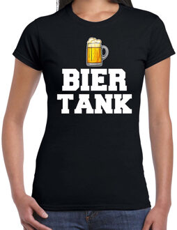 Drank t-shirt bier tank zwart voor dames - Drank / bier fun t-shirt 2XL