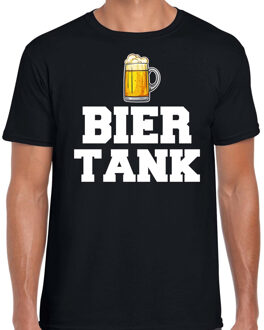 Drank t-shirt bier tank zwart voor heren - Drank / bier fun t-shirt M