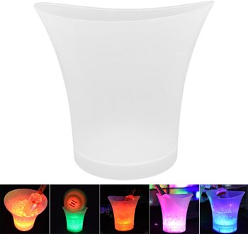 Drank Verdikte Verlichting Kleur Veranderende Home Drinken Container Accessoires Led Ijsemmer Bier Champagne 5L Bar Voor Bars
