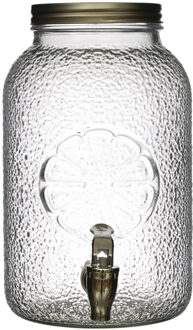 Drankdispenser - 3.8 liter - glas - limonadetap - waterdispenser