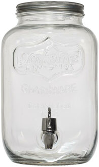 Drankdispenser - 4.0 liter - glas - limonadetap - waterdispenser