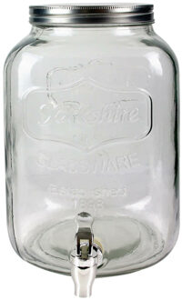 Drankdispenser - 8.0 liter - glas - limonadetap - waterdispenser