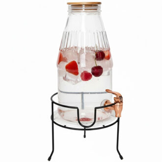 Drankdispenser/limonadetap - 3,8 ltr - inclusief standaard - 19 x 19 cm