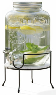 Drankdispenser/limonadetap - 6 ltr - inclusief standaard - 19 x 19 cm