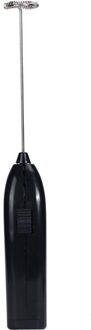 Drankjes Melkopschuimer Foamer Whisk Mixer Stirrer Eiklopper Elektrische Mini Handvat Koken Gereedschap Nieuw zwart