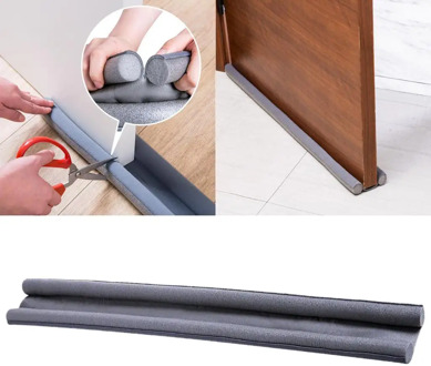 Draught Excluder Door Bottom Seal Strip Soundproof Noise Blocker Self Adhesive Sealing Strip