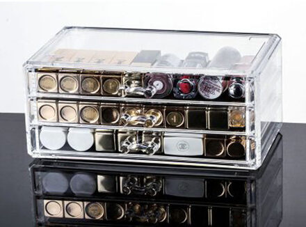 Drawer Make Organizer Cosmetica Opbergdoos Organizador Maquillaje Transparante Plastic Doos Lipstick Sieraden Display Stand