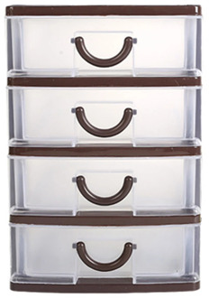 Drawer Storage Box Tower Draw Unit Office Home Organizer 4-floor Durable plastics 2019 new Storage case