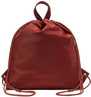 Drawstring sporttas met logo Roodbruin - 1 maat