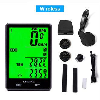 DRBIKE 2.8 ''Large Screen Fiets Draadloze Fiets Computer Fiets Touch Screen Snelheidsmeter Kilometerteller Fiets Regendicht Stopwatch