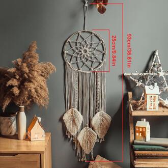 Dream Catcher Handgemaakte Geweven Kamer Muur Opknoping Decoratie Grote Dream Catcher Nordic Stijl Kids Decoratie 2