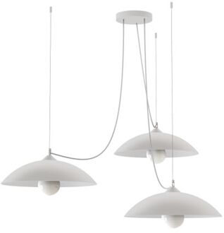Dream Hanglamp, 3x E27, Metaal, Wit Mat, D.40cm