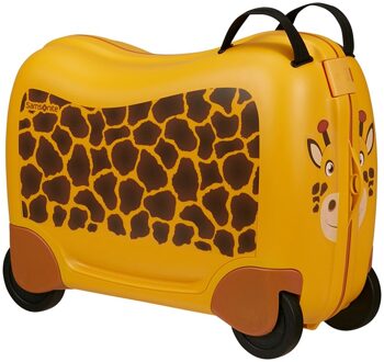 Dream2Go Ride-On Suitcase giraffe g. Kinderkoffer Geel - H 38 x B 52 x D 21