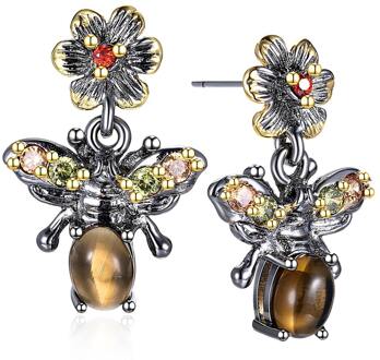 Dreamcarnival 1989 Arrivals Vintage Honing Bijen Look Oorbellen Voor Vrouwen Insect Mode Moet Kerstcadeau WE3798