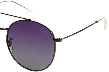 DREAMCATCHER Unisex Ronde Gepolariseerde Zonnebril UV 400 Bescherming - maat Grijs