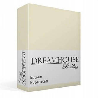 Dreamhouse Bedding Dreamhouse Hoeslaken 100% Katoen - 80x200 - Eenpersoons - Creme Beige