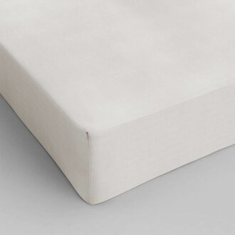 Dreamhouse Bedding katoen hoeslaken - 1-persoons (90x200 cm) Crème