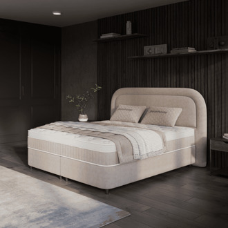 Dreamhouse Boxspring Met Opbergruimte - Essence - Beige - Dekbed-Discounter.nl - 180 x 200 cm