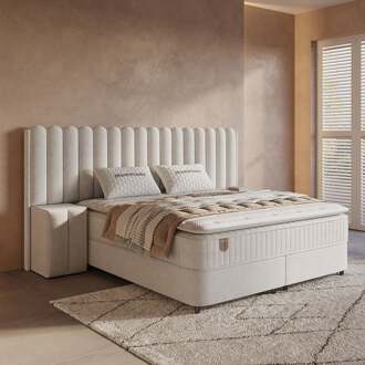 Dreamhouse Boxspring Met Opbergruimte - Imperial XL - Dekbed-Discounter.nl Beige - 160 x 200 cm