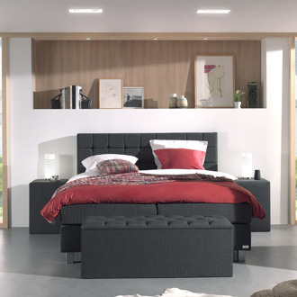 Dreamhouse Istanbul Comfort Boxspring - Boxspring - Pocketvering - 140x200 - Antraciet