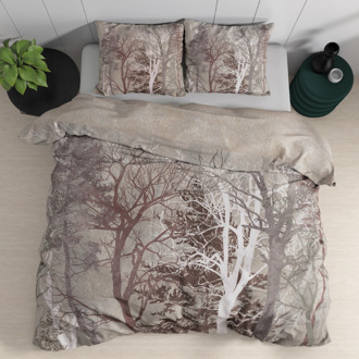 Dreamhouse Sale: -33% | Dekbedovertrek Katoen - Indre - Eenpersoons (140x200 Cm) - Groen & Meerkleurig Katoen - Natuur & Bloemen - Dreamhouse - Dekbed-Discounter.nl