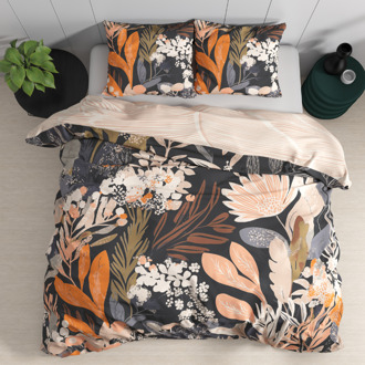 Dreamhouse Sale: -33% | Dekbedovertrek Katoen - Mystical Garden - Eenpersoons (140x200 Cm) - Roze & Meerkleurig Katoen - Bloemen & Natuur - Dreamhouse - Dekbed-Discounter.nl