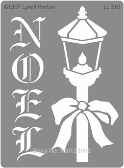 Dreamweaver stencil embossing metalen stencil LL 316 Noel