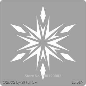 Dreamweaver stencil embossing metalen stencil LL 397 Crystal Sneeuwvlok