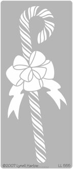Dreamweaver stencil embossing metalen stencil LL 555 Candy cane